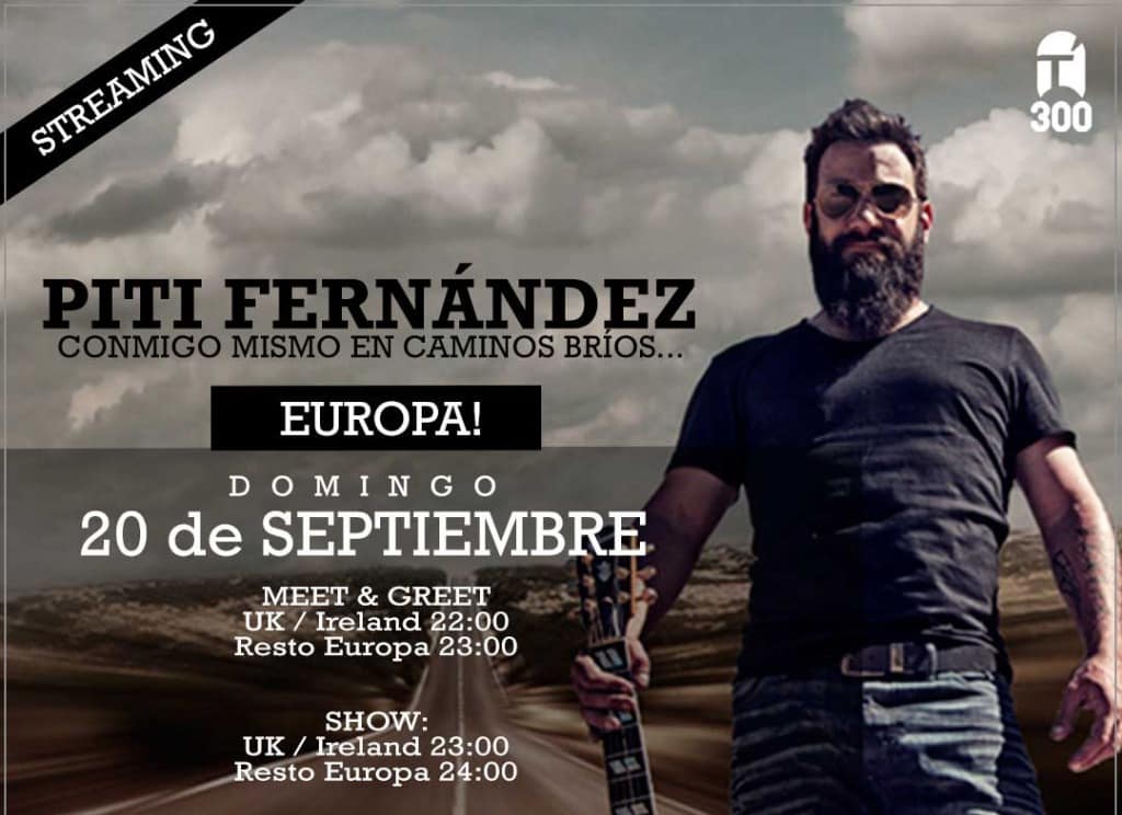 Concierto de Piti Fernandez via streaming.