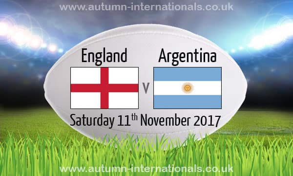 Rugby: Inglaterra Vs Argentina. 11 de Noviembre 2017