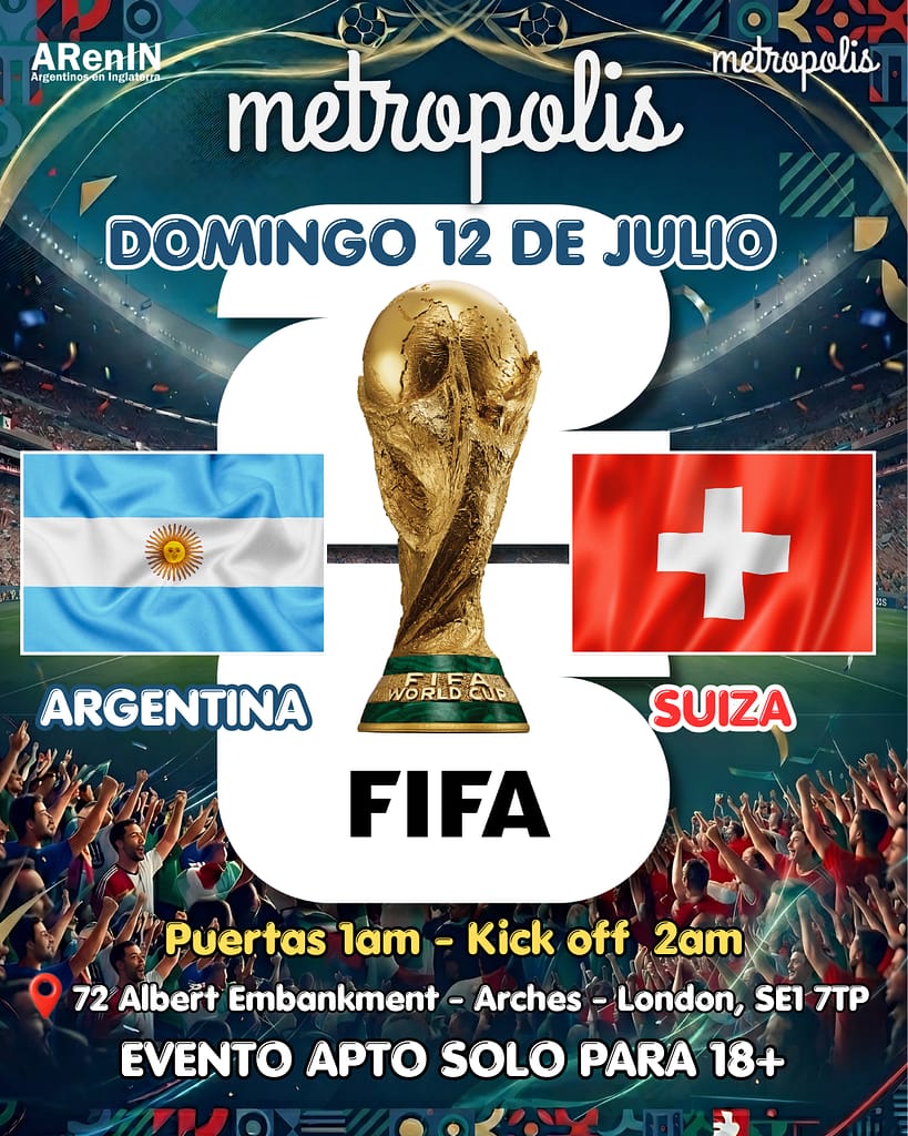 Argentina Vs Suiza en Londres