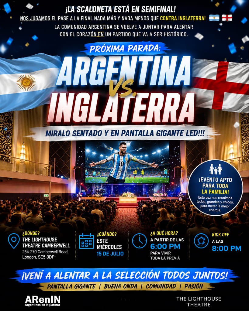 Argentina Vs Inglaterra en Londres