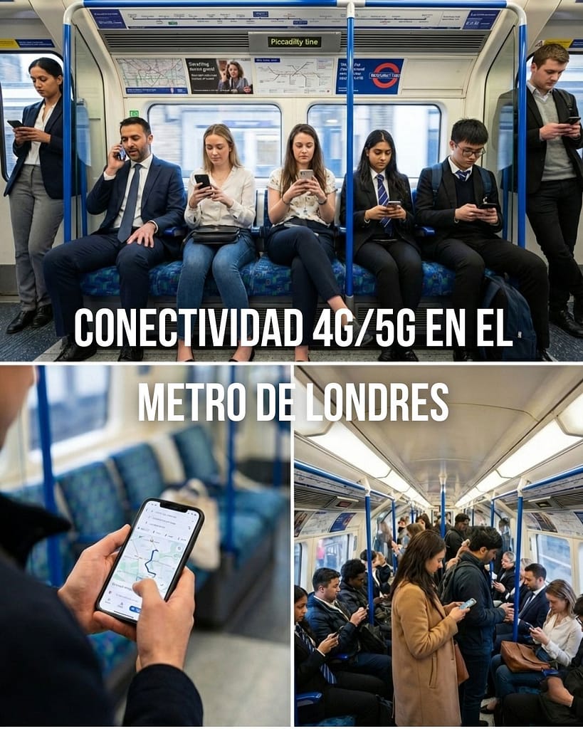 Cobertura 4G en el metro de Londres: qué está pasando en 2026